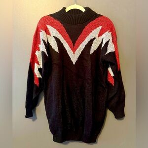 Vintage Metallic Shimmer Sweater. Women’s Medium. EUC. Acrylic.